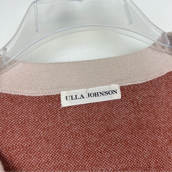 Ulla Johnson Rhea Rose Quartz Animal Print Button Cardigan - Picture 4 of 7